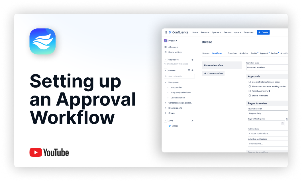 Youtube thumbnail for the video on setting up an approval workflow