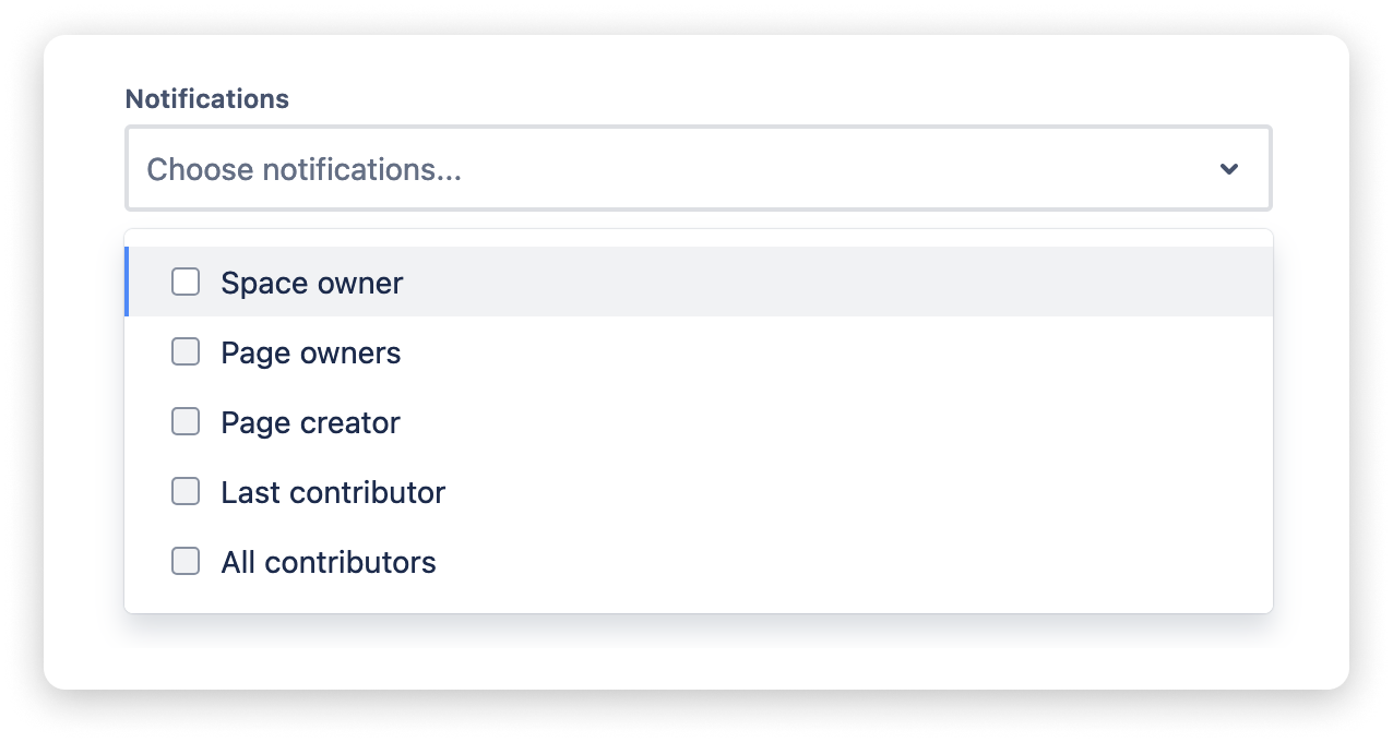 Enabling role-based notifications during the workflow setup