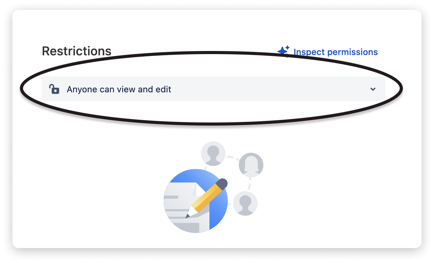 Page restrictions dialog